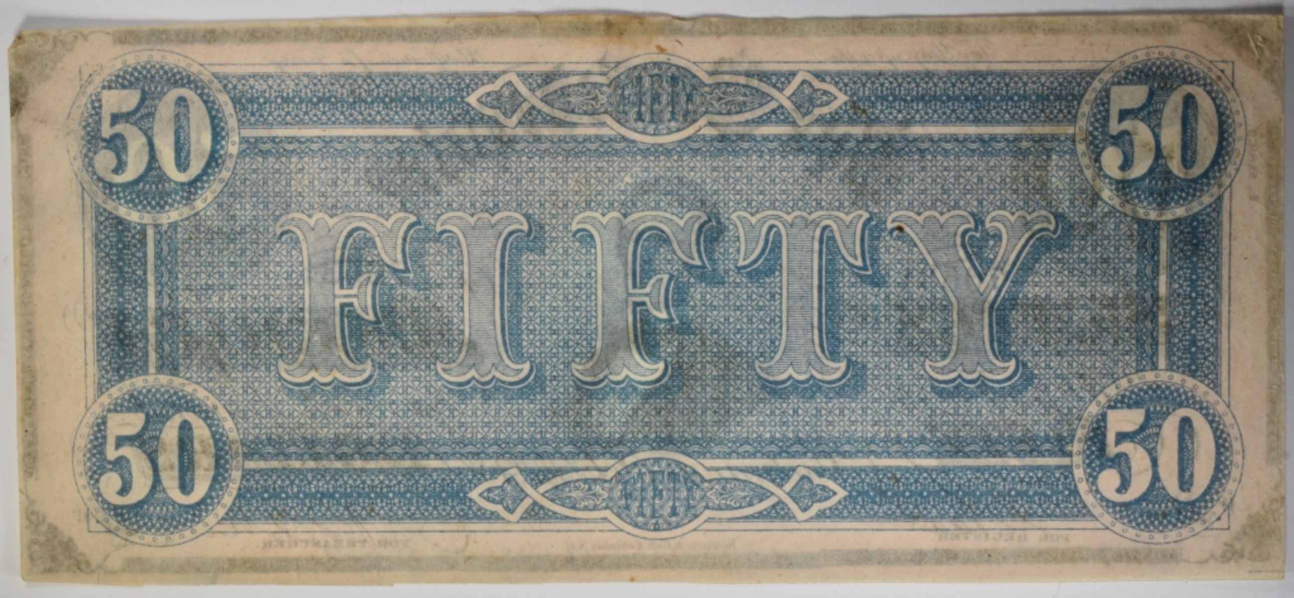 1864 $50 Confederate Note