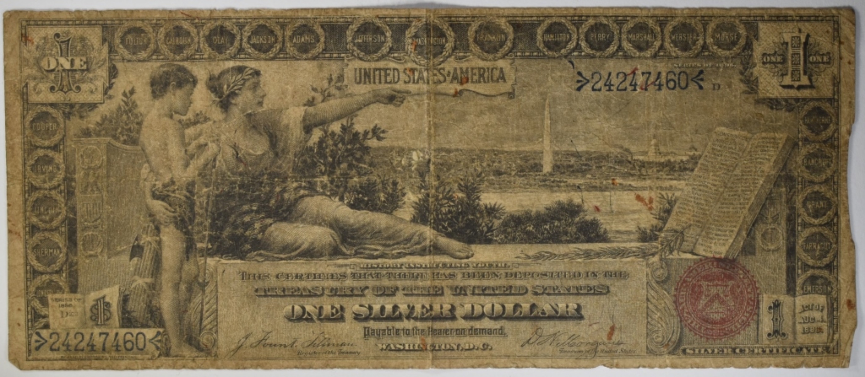 1896 $1 Silver Certificate