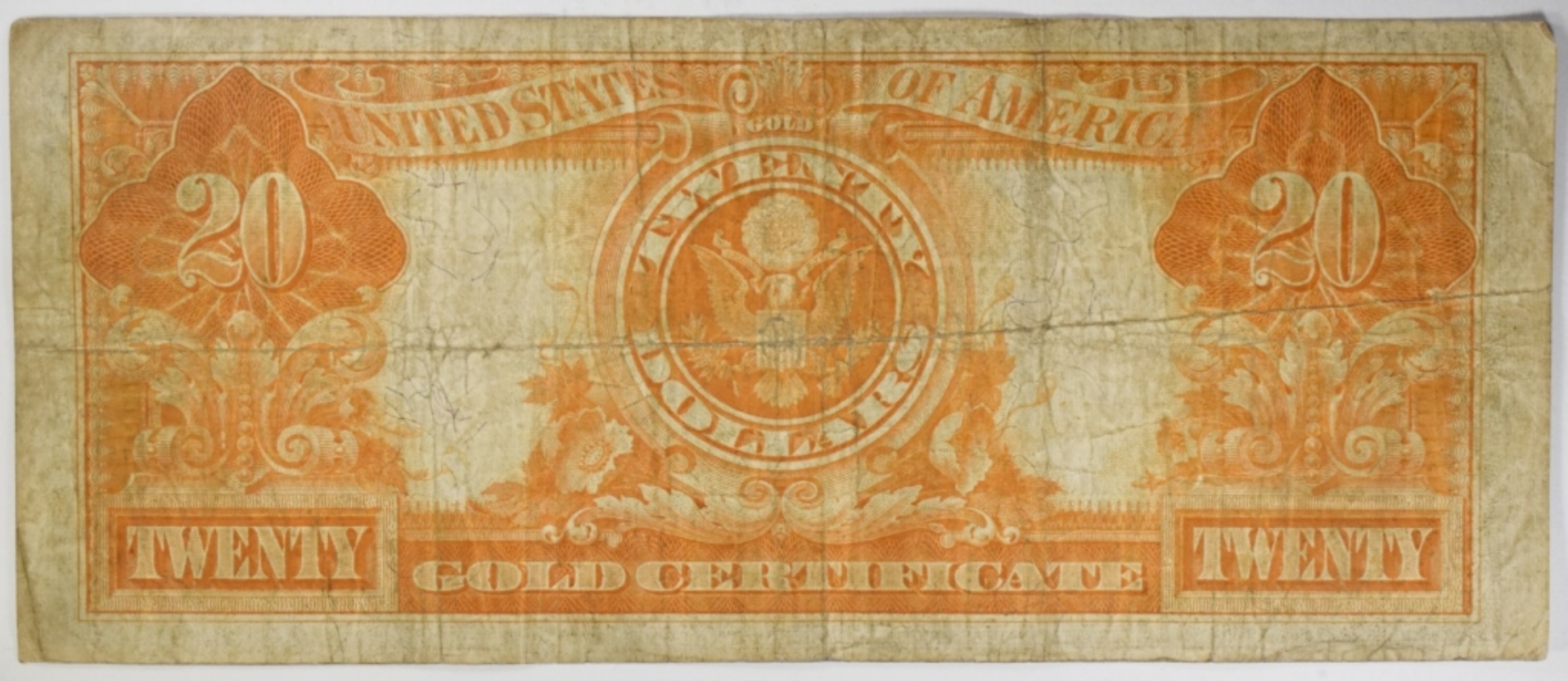 1922 $20 Gold Certificate SN K18113905