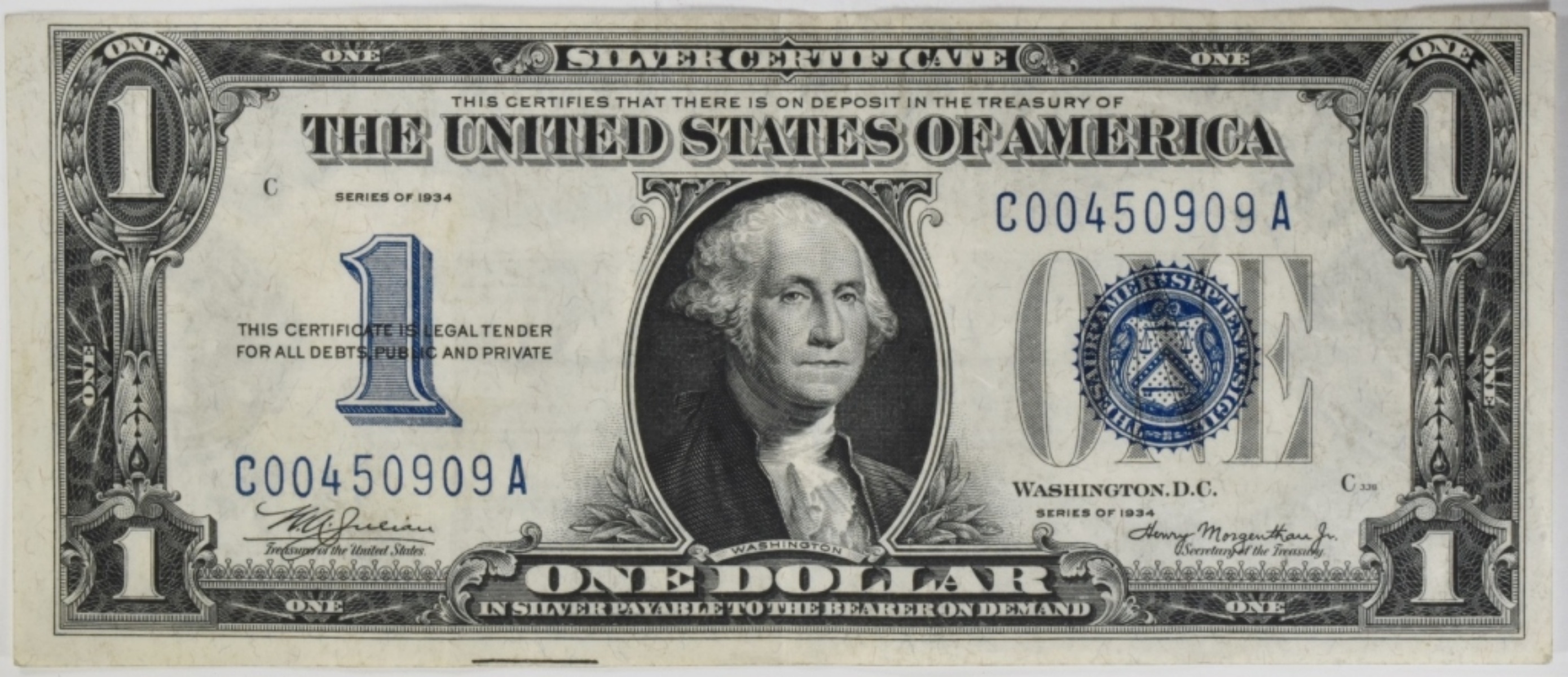 1934 $1 Silver Certificate