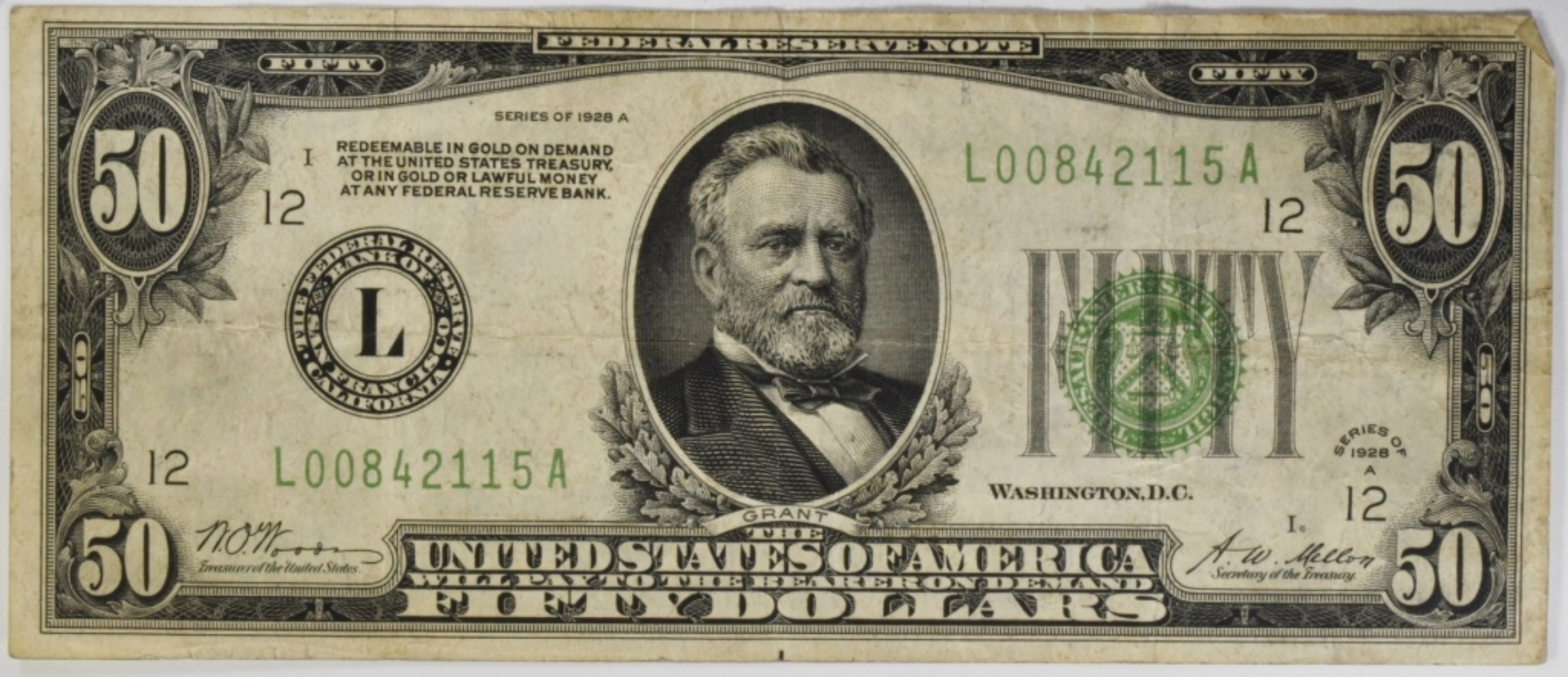 1928A $50 Federal Reserve Note
