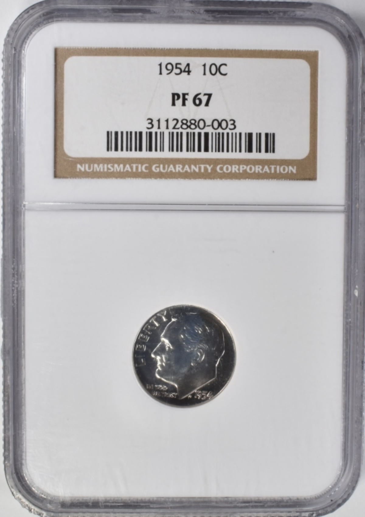 1954 Roosevelt Dime PF67 NGC