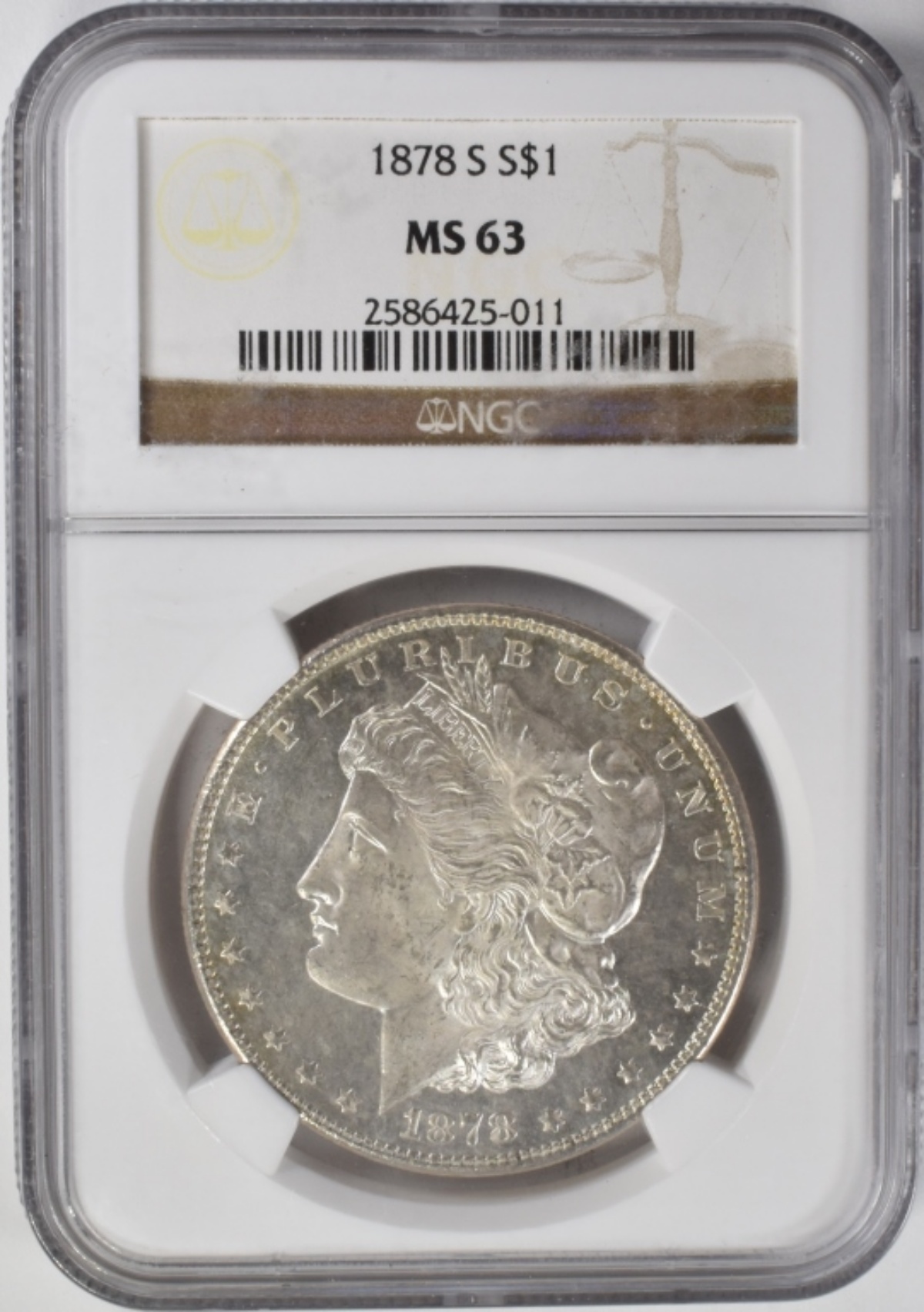 1878-S Morgan Dollar MS63 NGC