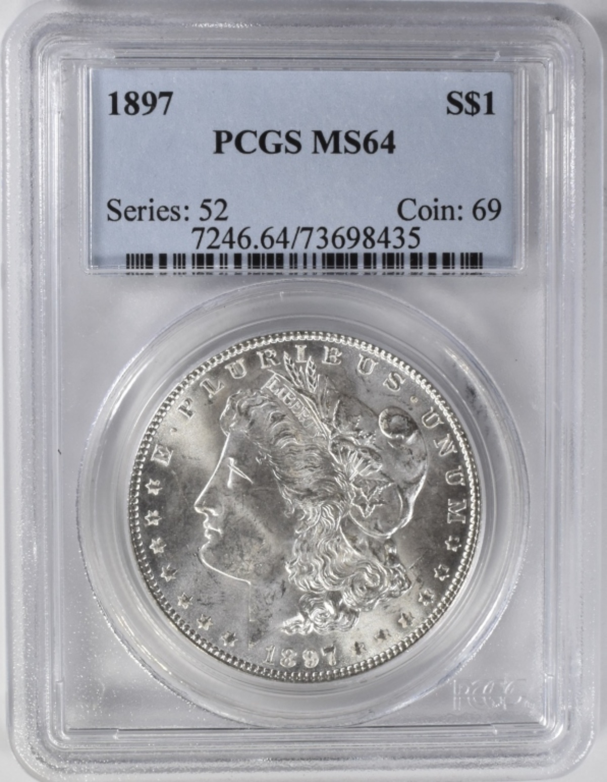 1897 Morgan Dollar MS64 PCGS