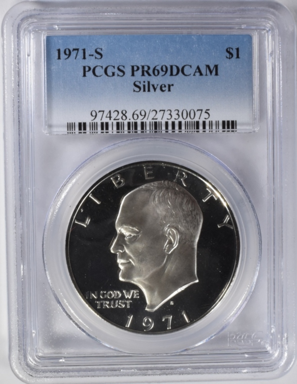 1971-S Silver Ike Dollar PR69DCAM PCGS
