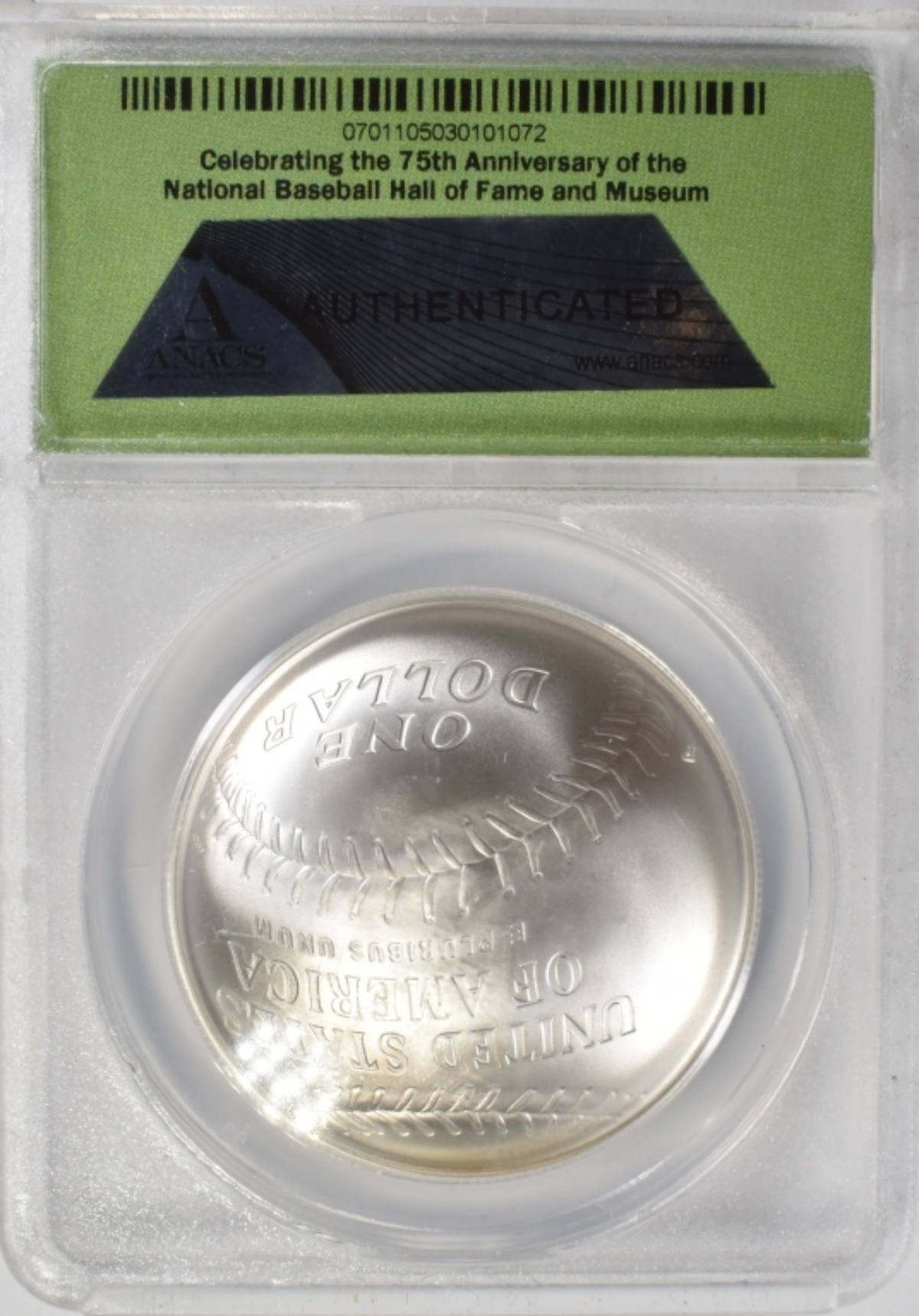 2014-P Nat'l Baseball HOF 1oz Silver MS70 ANACS