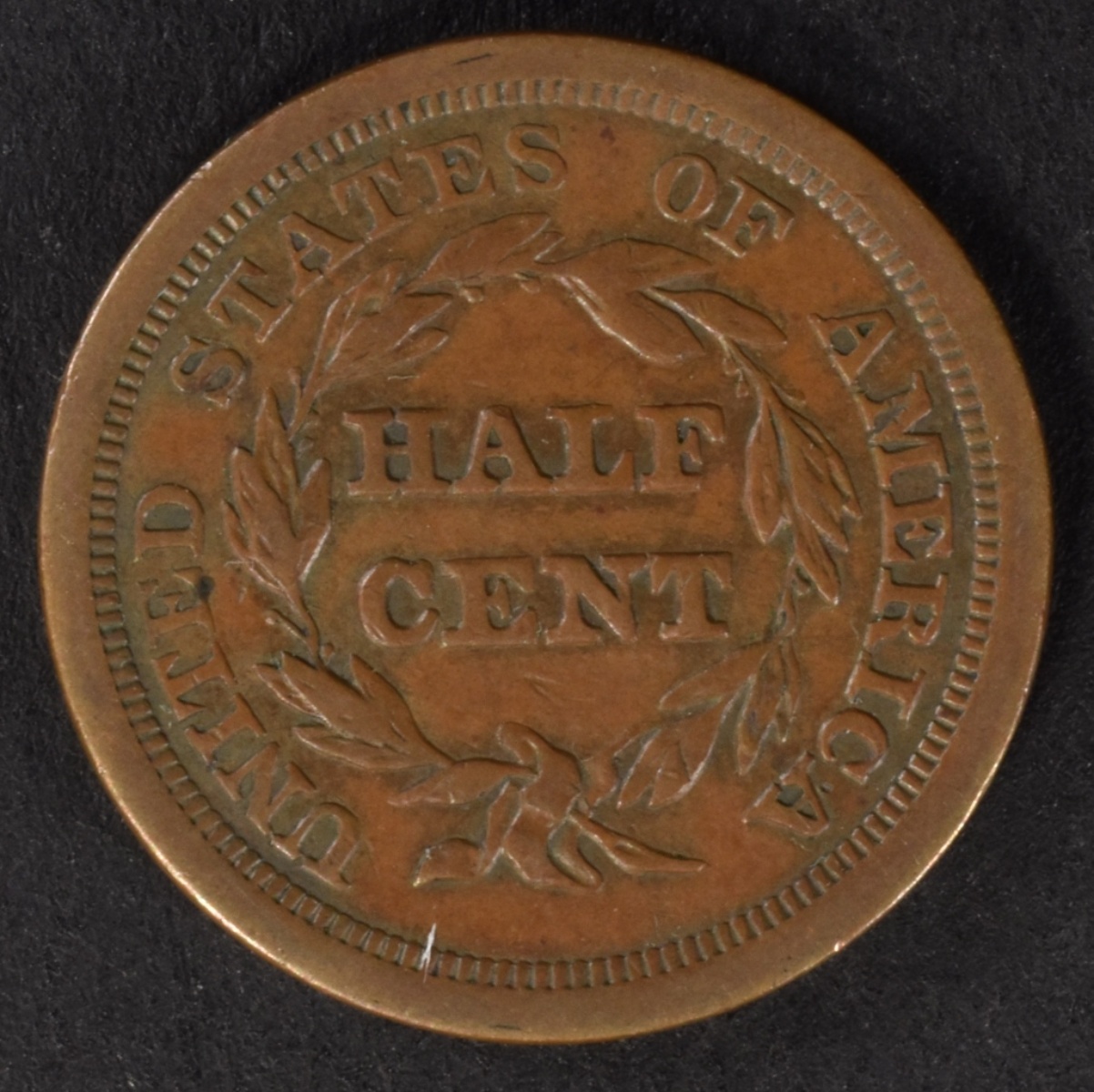 1851 Braided Hair Half Cent
