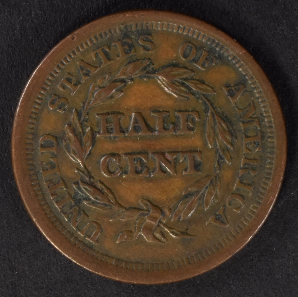 1856 Braided Hair Half Cent