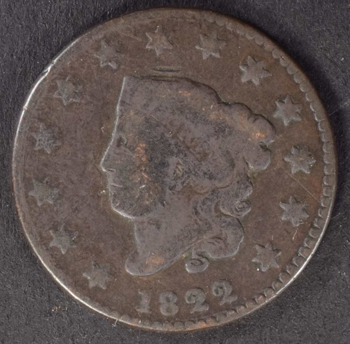 1822 Liberty Head Large Cent