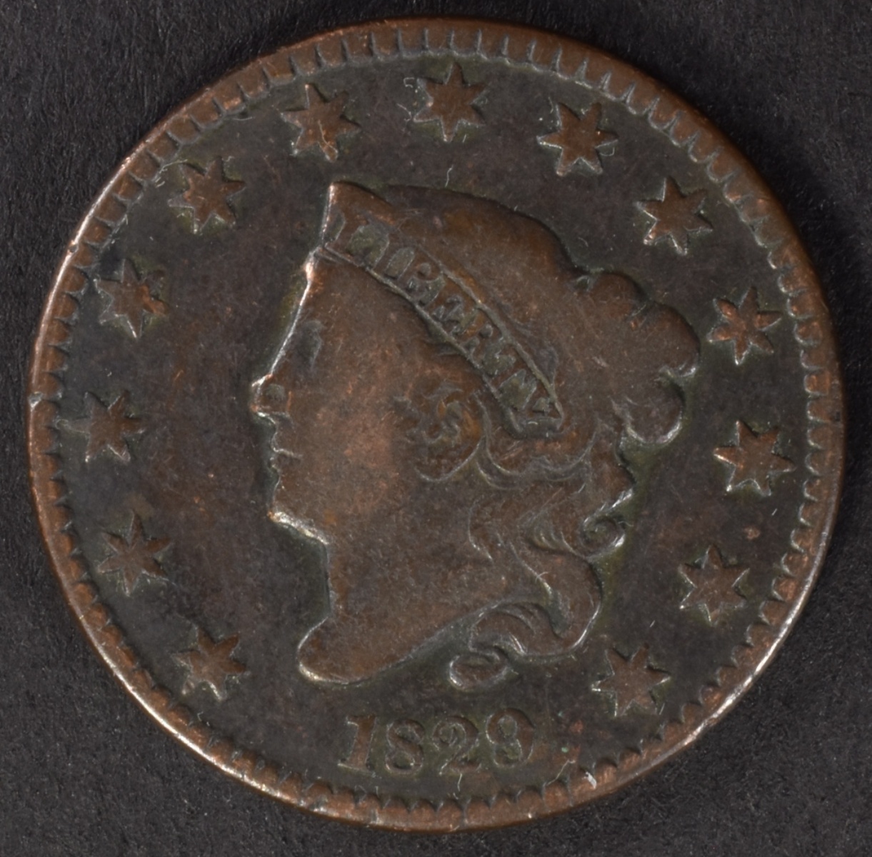 1829 Liberty Head Large Cent