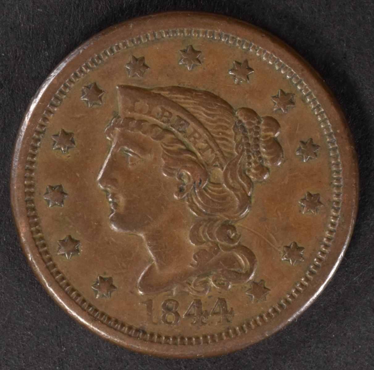 1844 Liberty Head Large Cent