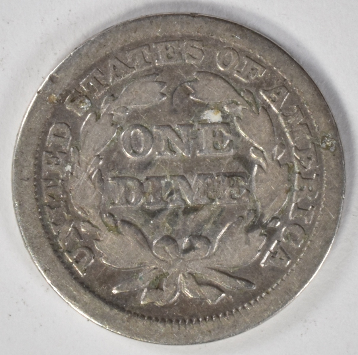 1856 Seated Dime Large Date