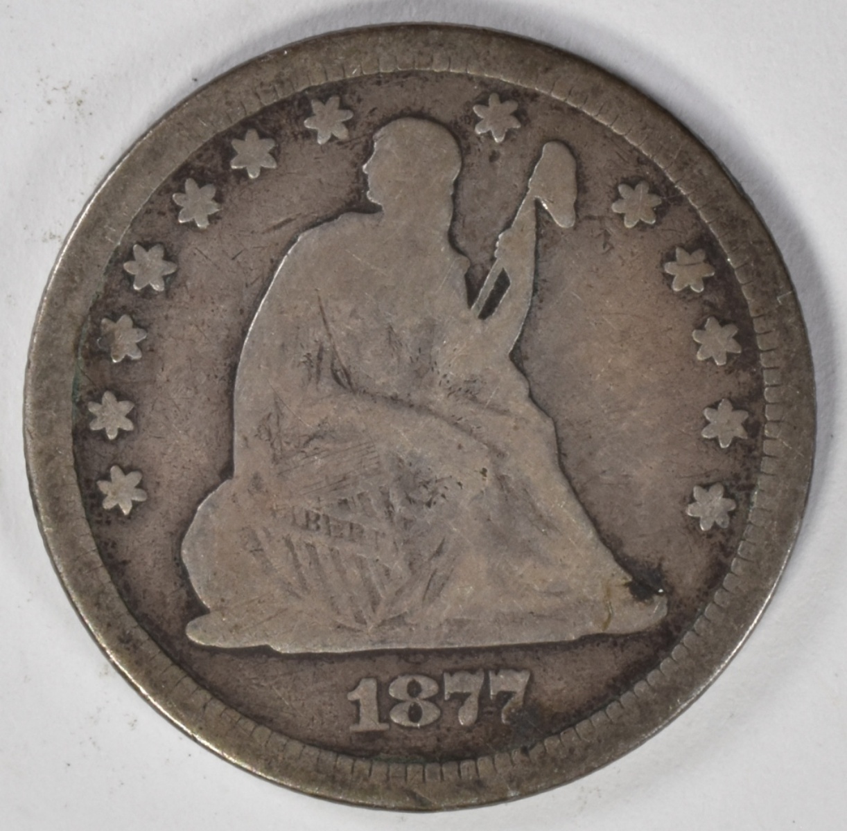 1877 Seated Quarter