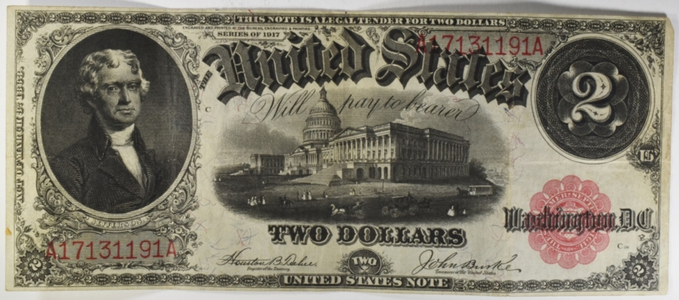 1917 $2 Legal Tender