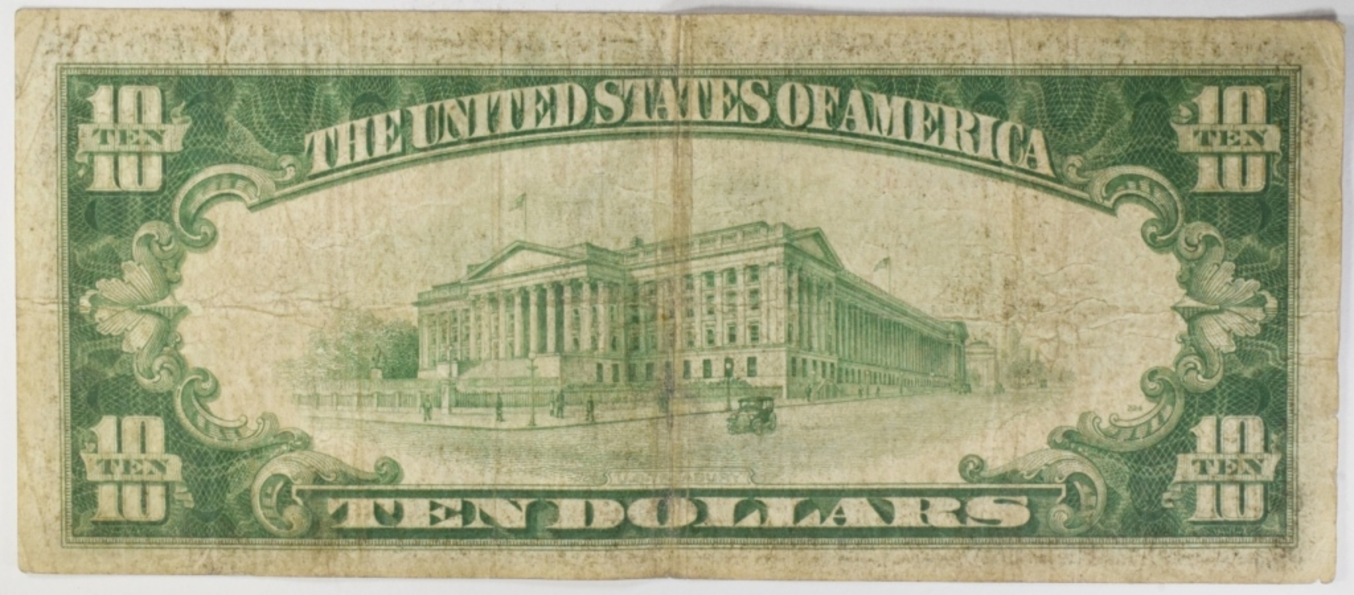 1928 $10 Gold Certificate SN A35798912A