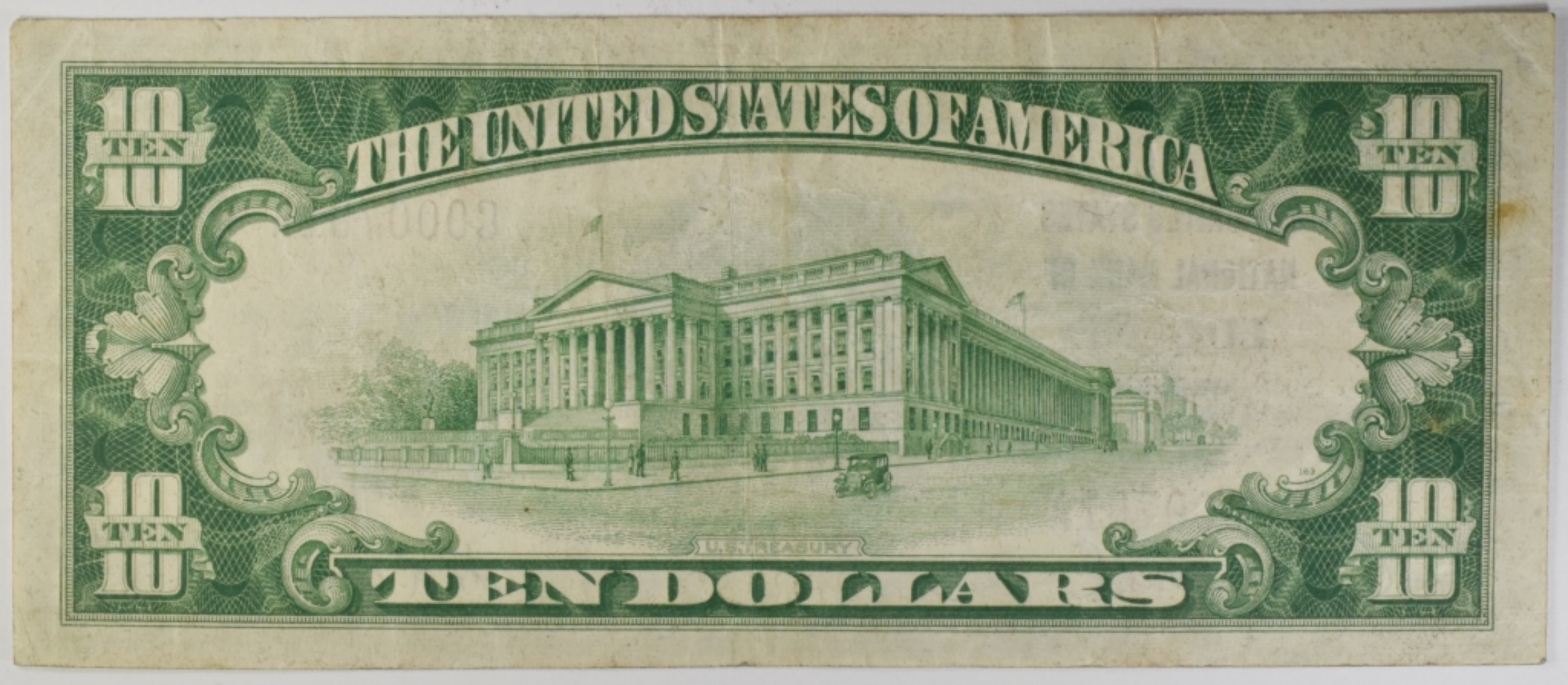 1929 $10 US National Bank Of Eugene, OR