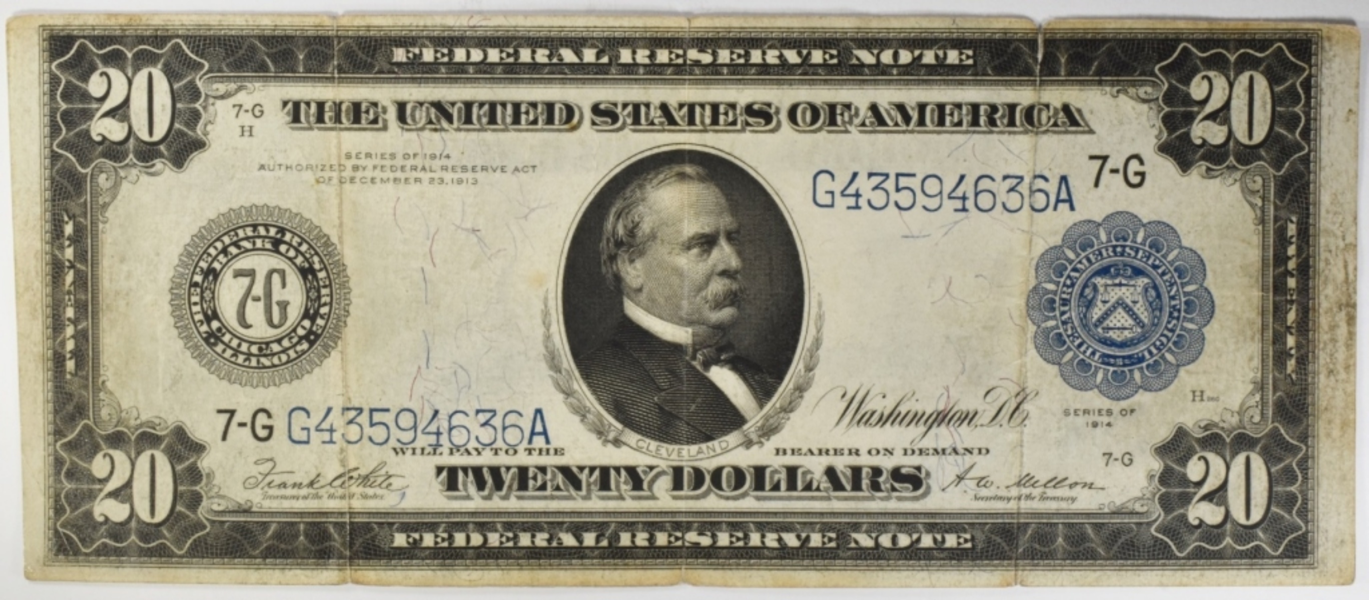 1914 $20 Federal Reserve Large Note