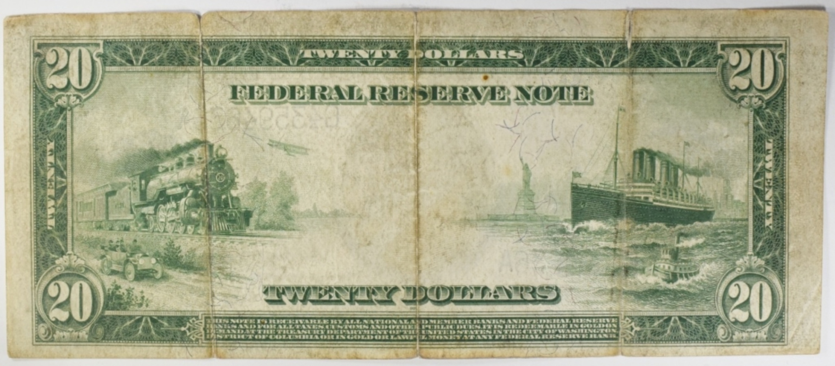 1914 $20 Federal Reserve Large Note