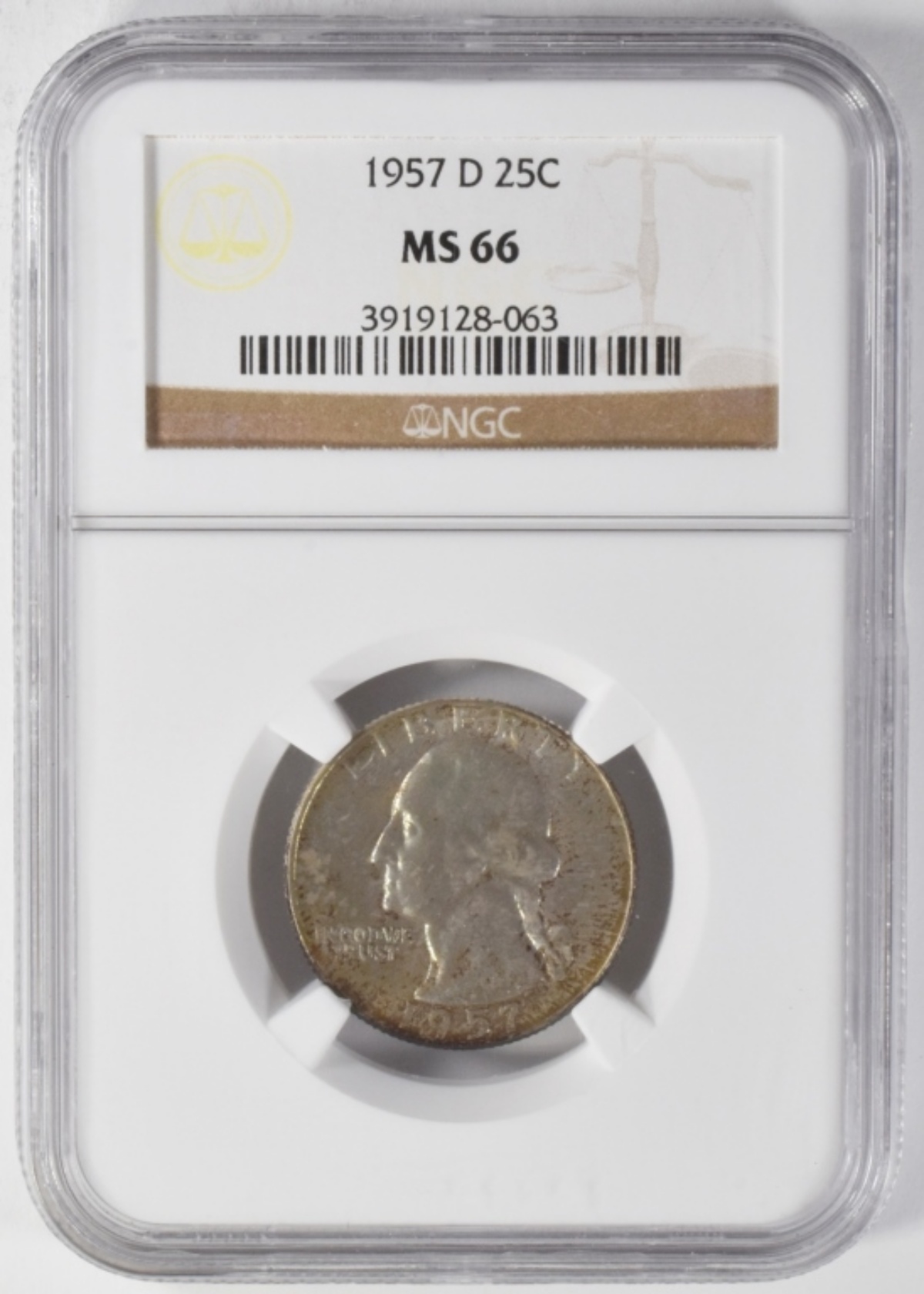 1957 Washington Quarter MS66 NGC