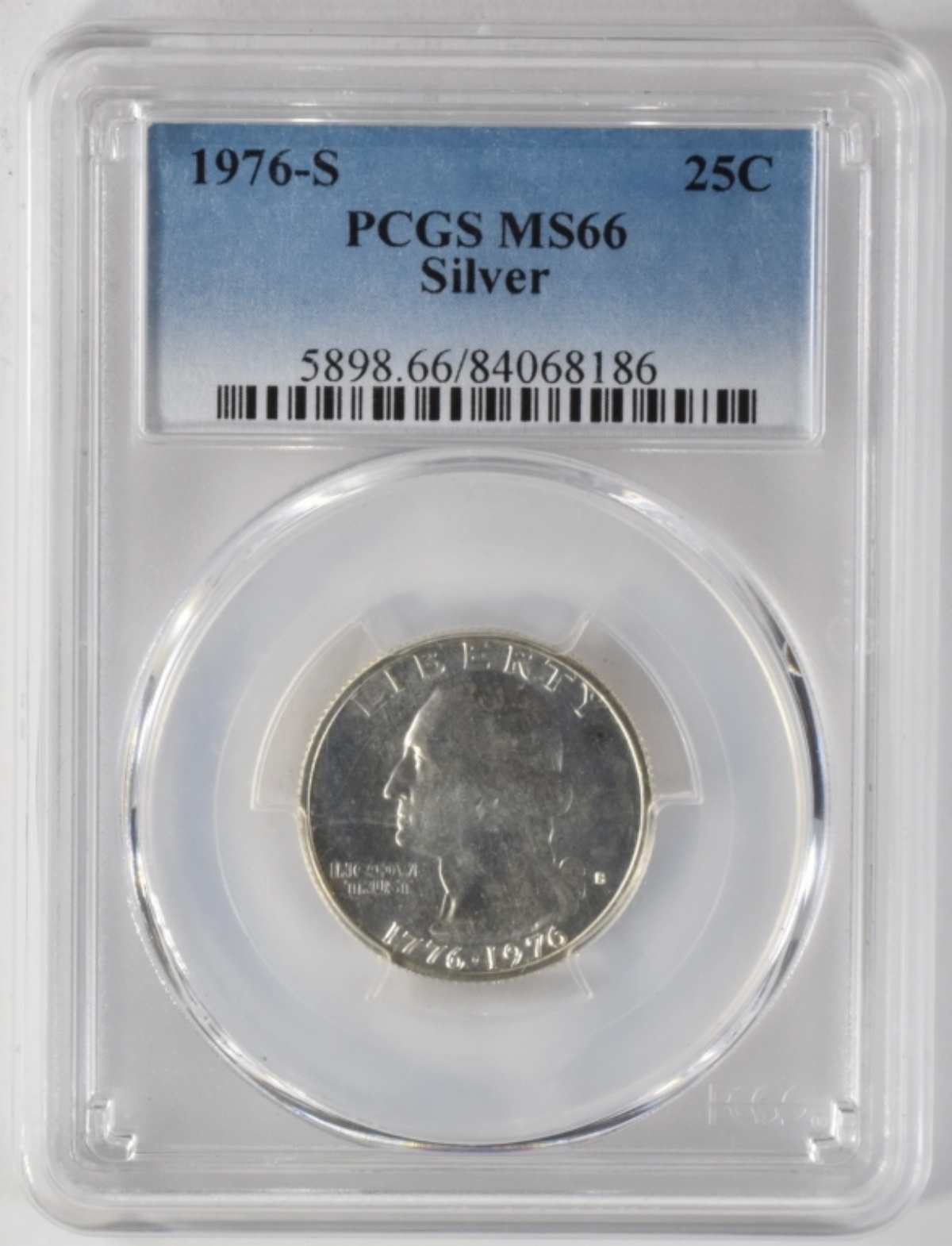 1976-S Silver Washington Quarter MS66 PCGS