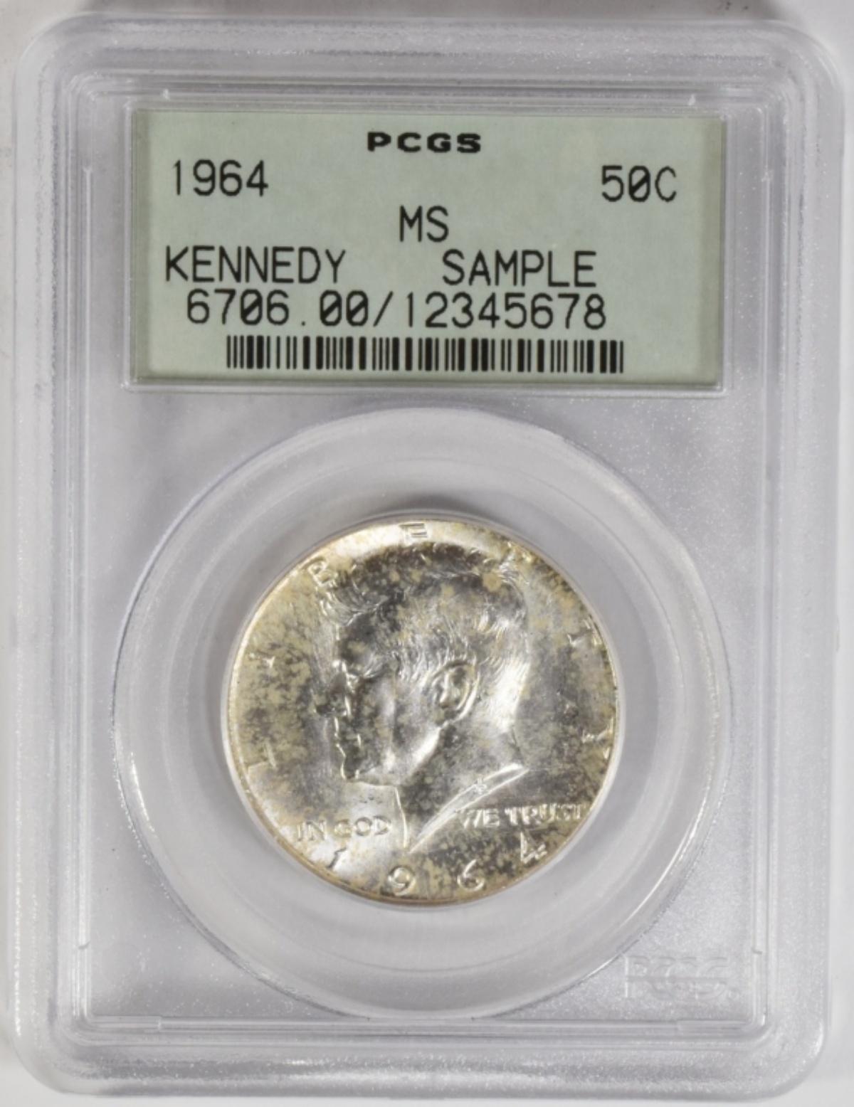 1964 Kennedy Half Dollar MS Sample PCGS