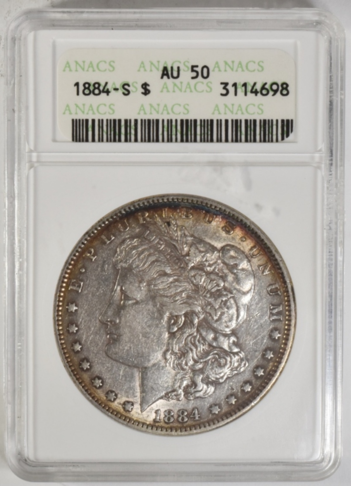 1884-S Morgan Dollar AU50 ANACS