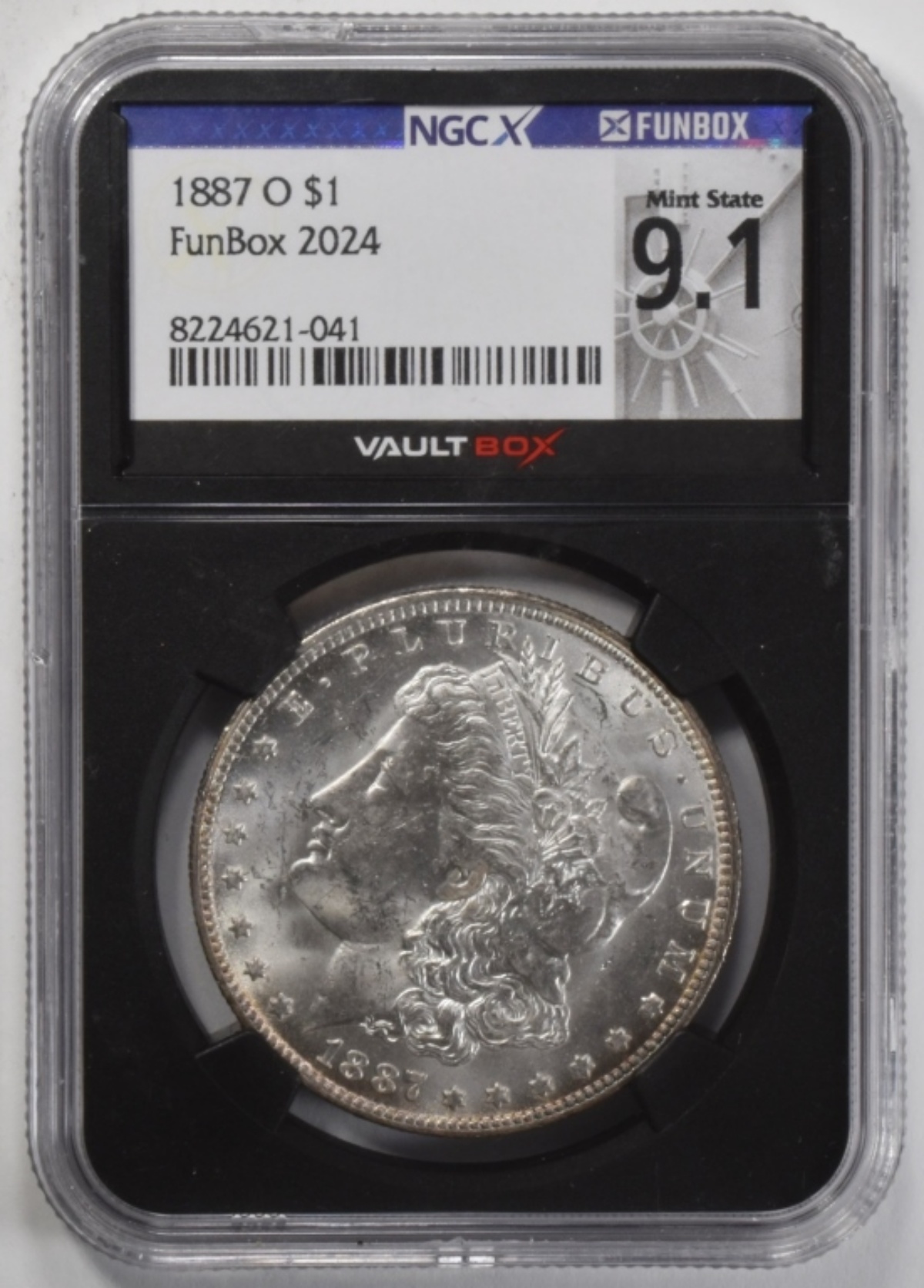 1887-O Morgan Dollar MS 9.1 NGC FunBox 2024