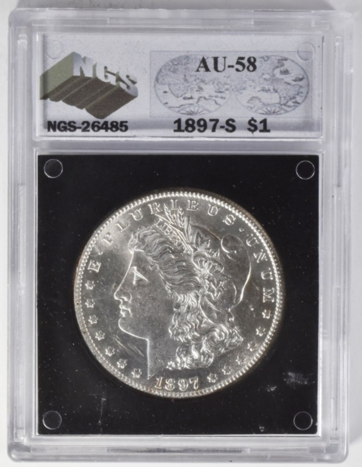 1897-S Morgan Dollar AU58 NGS