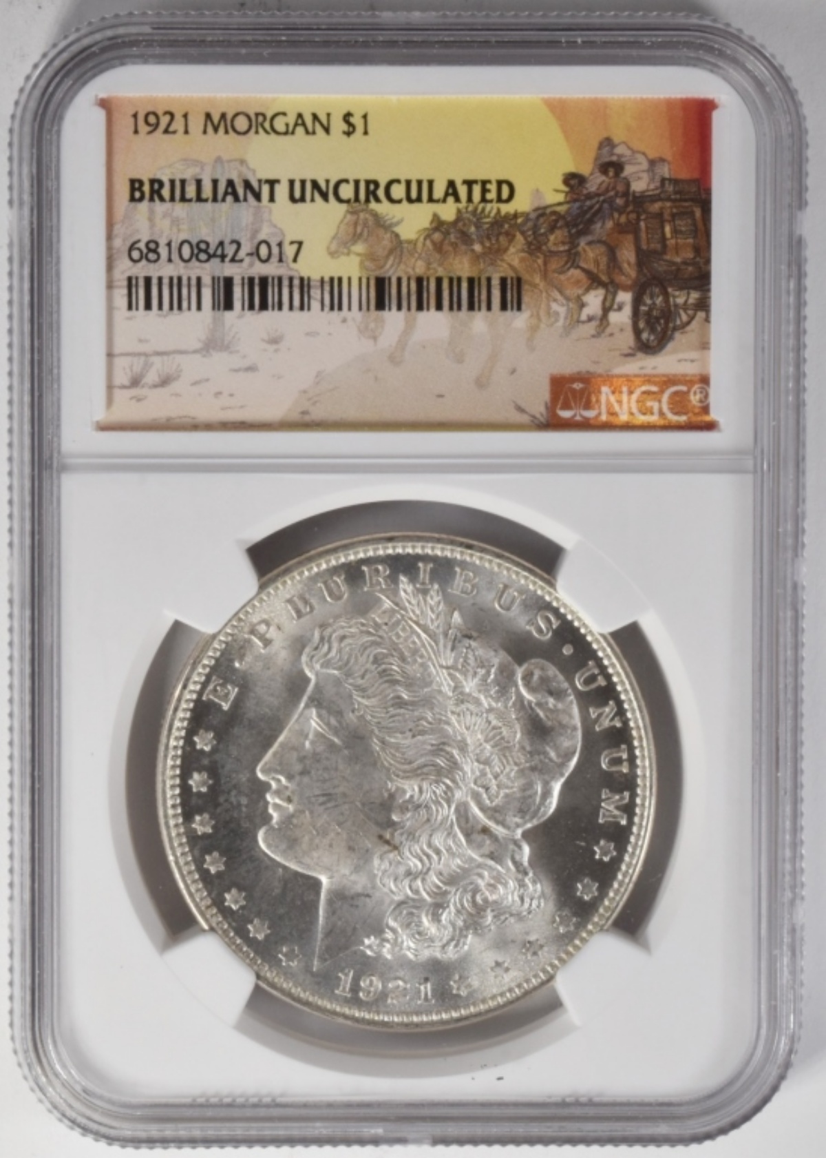 1921 Morgan Dollar BU NGC
