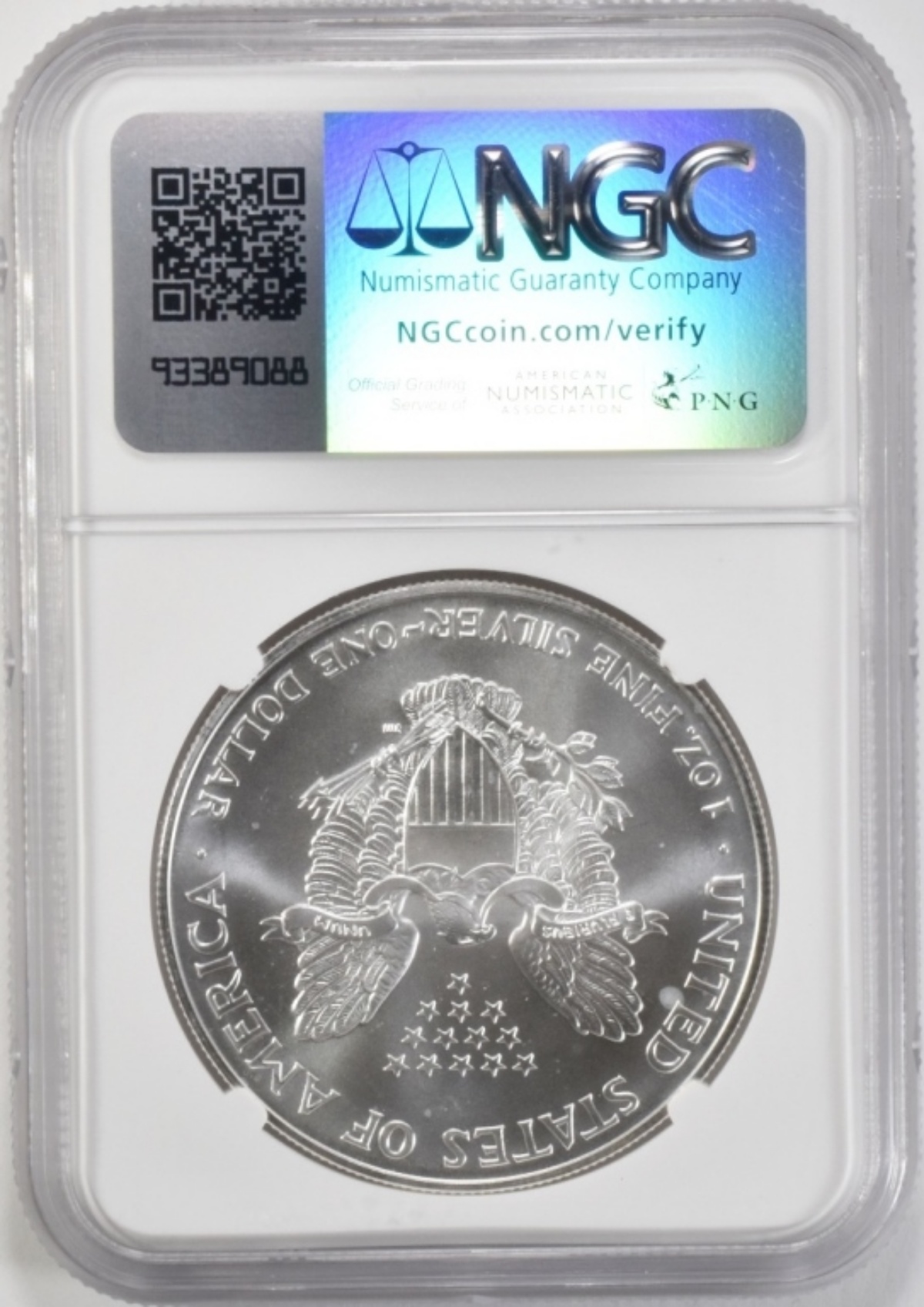 1996 American Silver Eagle MS69 NGC