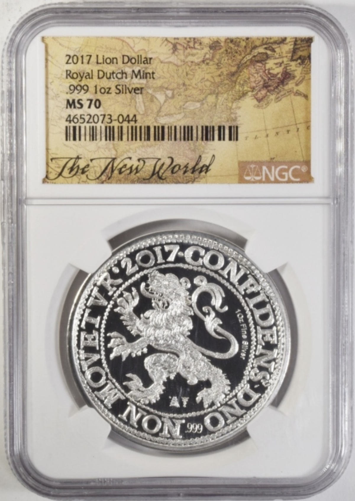 2017 1oz Silver Lion MS70 NGC