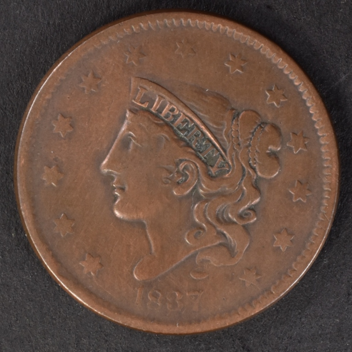 1837 Liberty Head Large Cent