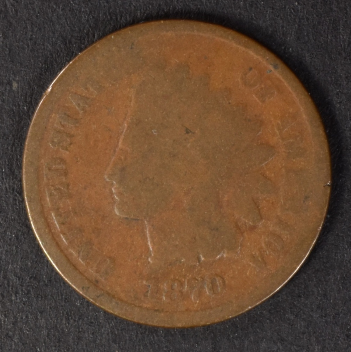 1870 Indian Cent Semi Key Date