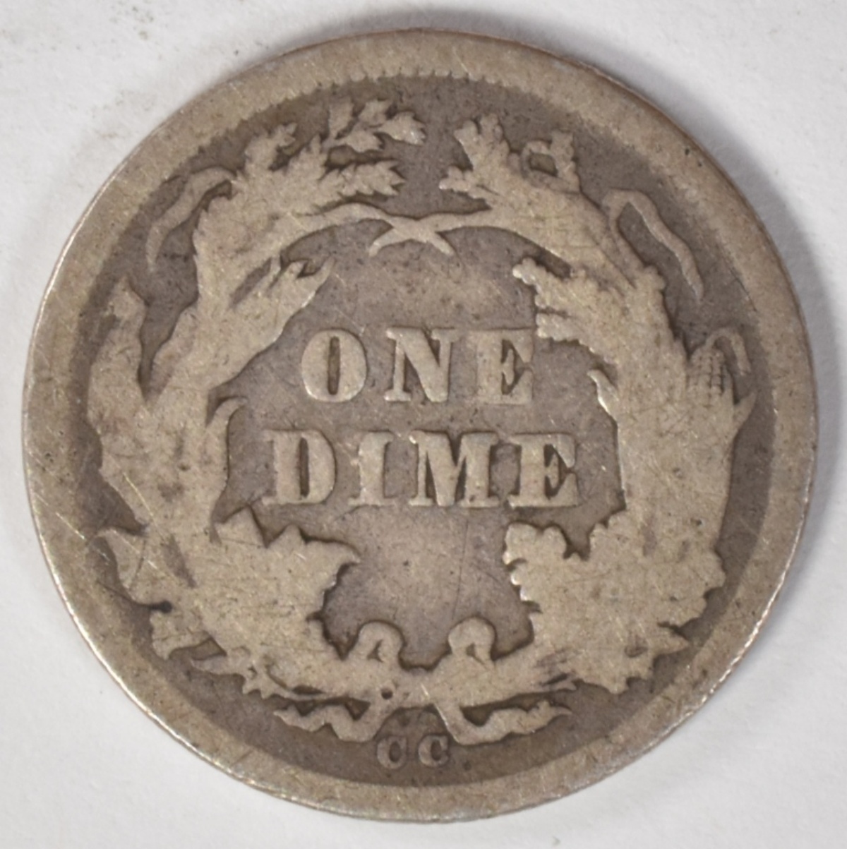 1876-CC Seated Dime