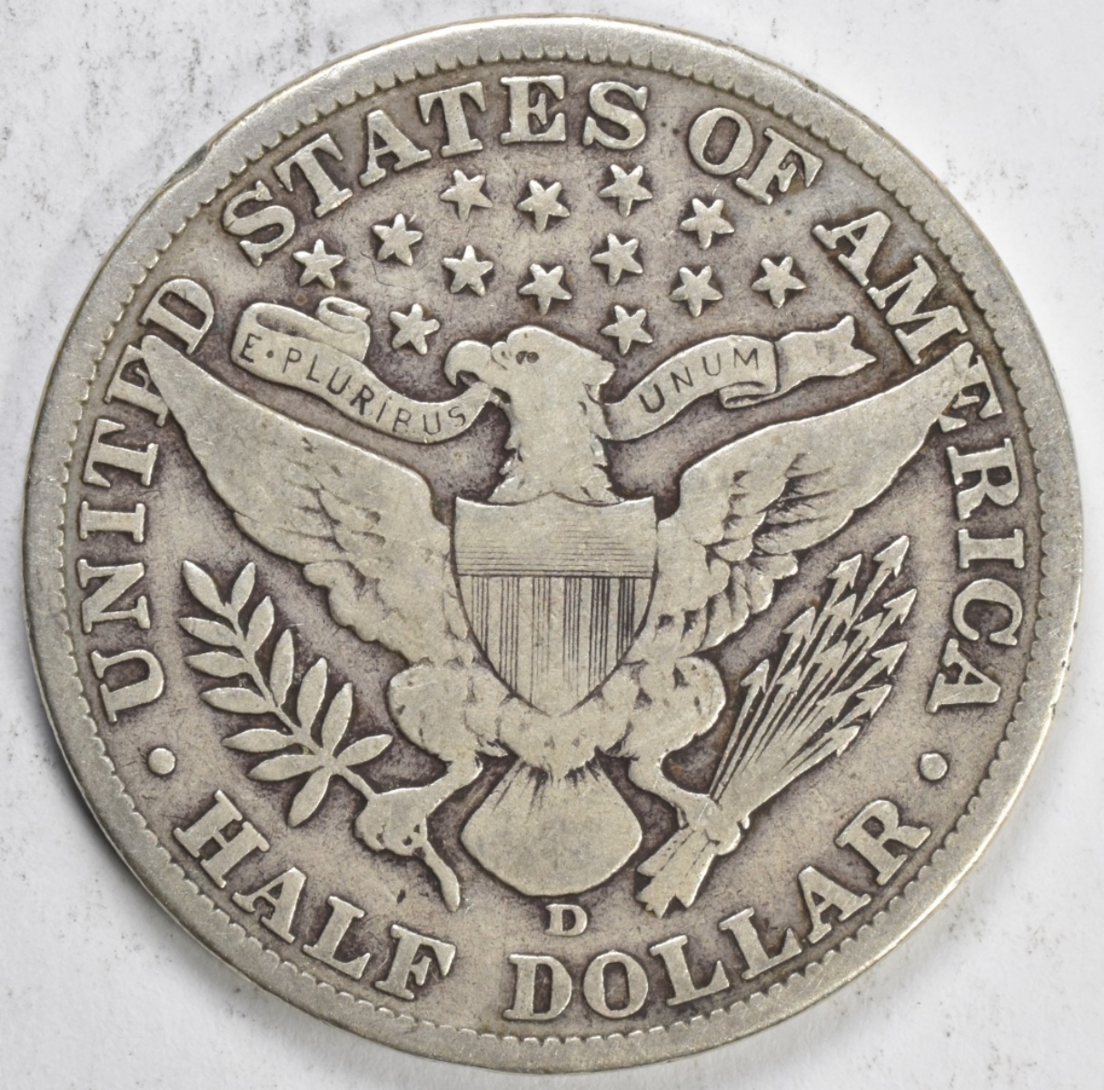 1912-D Barber Half Dollar