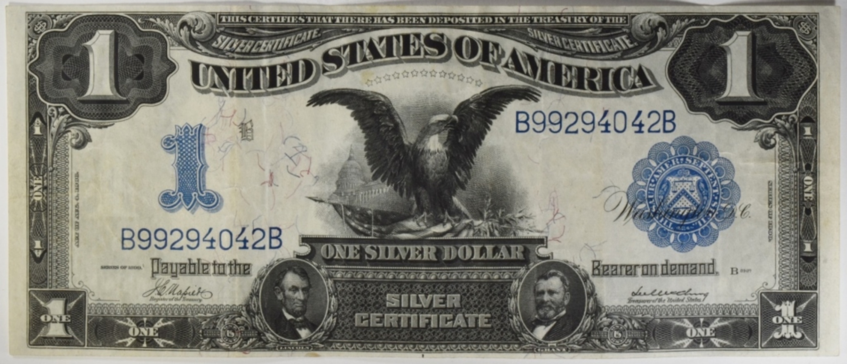 1899 $1 Silver Cert. Black Eagle