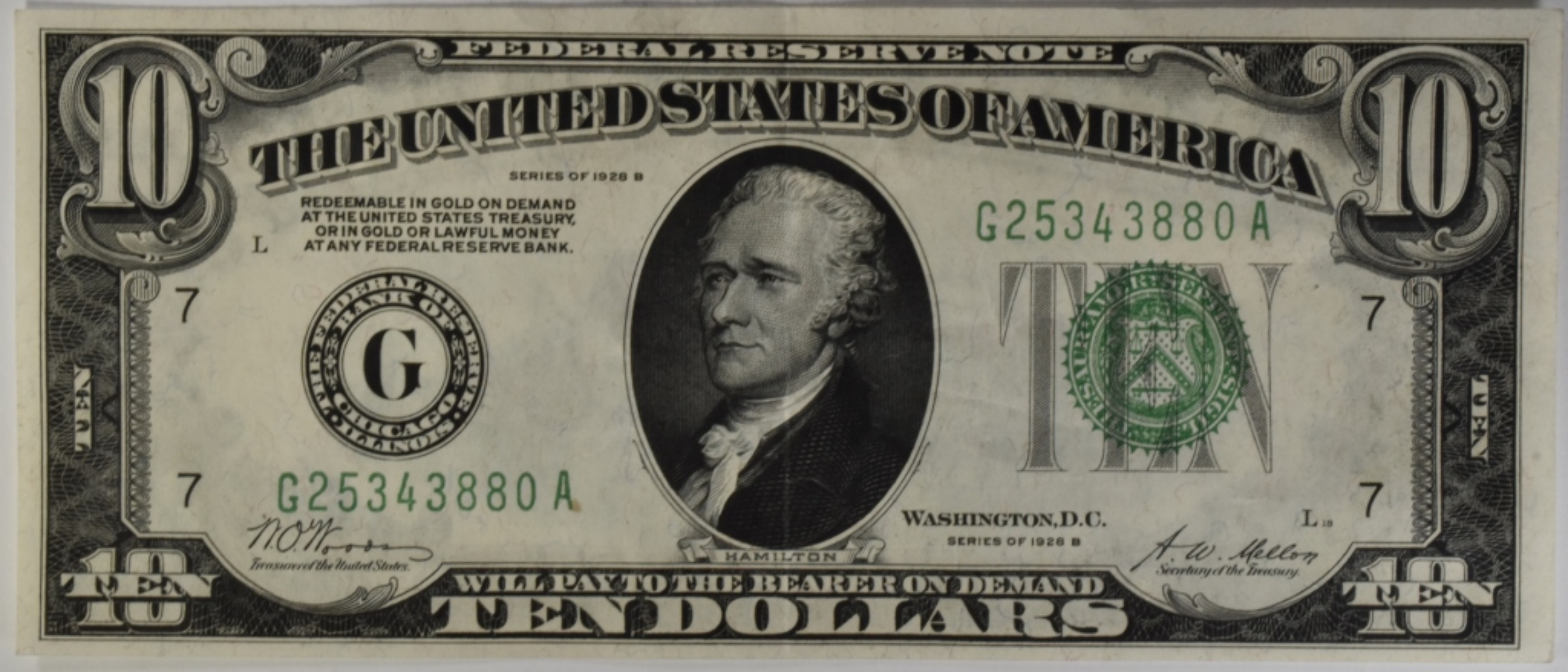 1928B $10 Federal Reserve Note