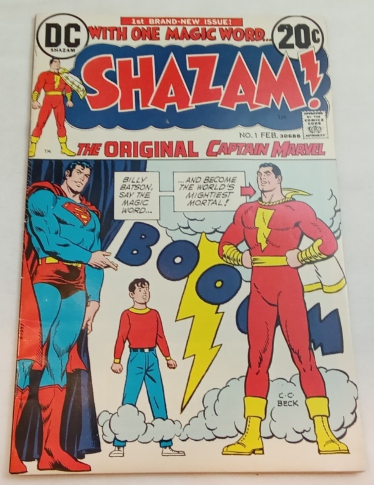 Shazam #1 DC Comics Feb 1973 Raw