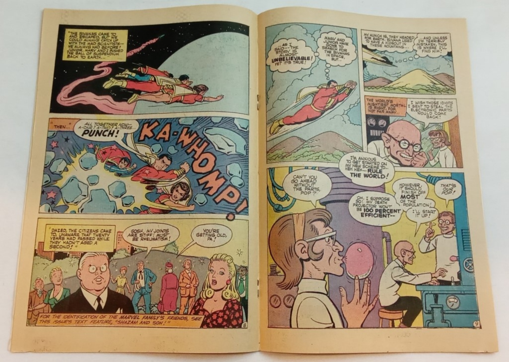 Shazam #1 DC Comics Feb 1973 Raw
