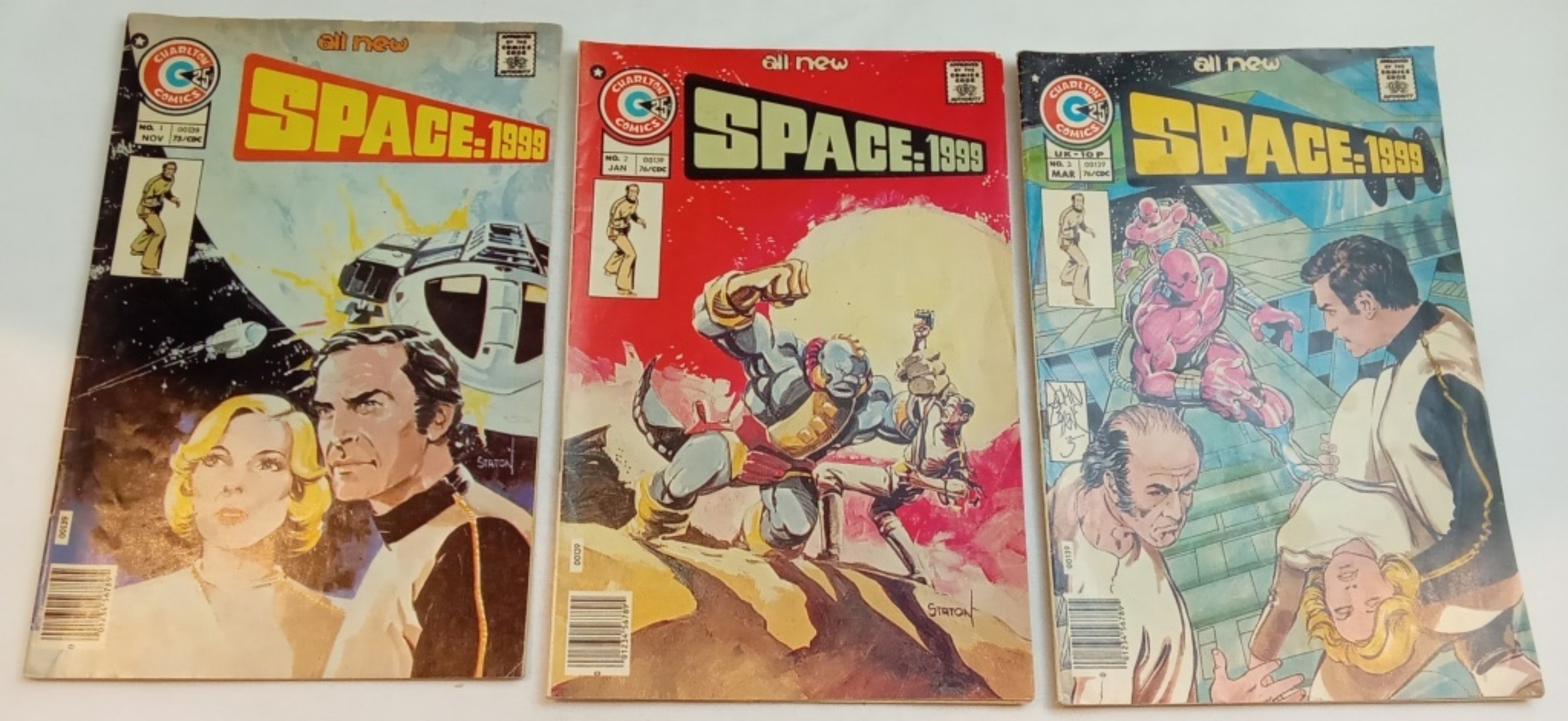 Space: 1999 All New #1-3 Comic Set Raw