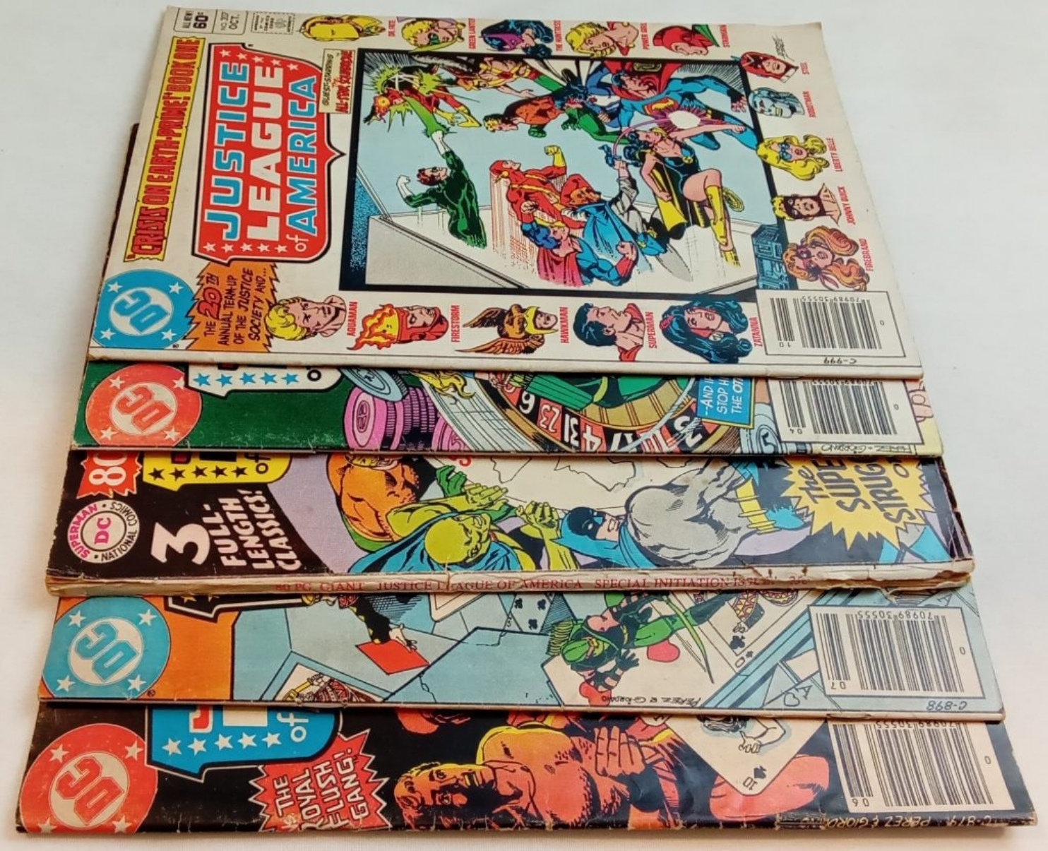 Justice League of America Comic Lot, 1980s DC Raw