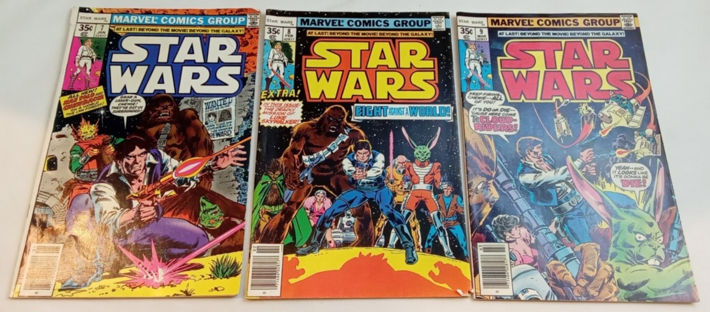 Star Wars Marvel Comics Group #1, #2, #3 Raw