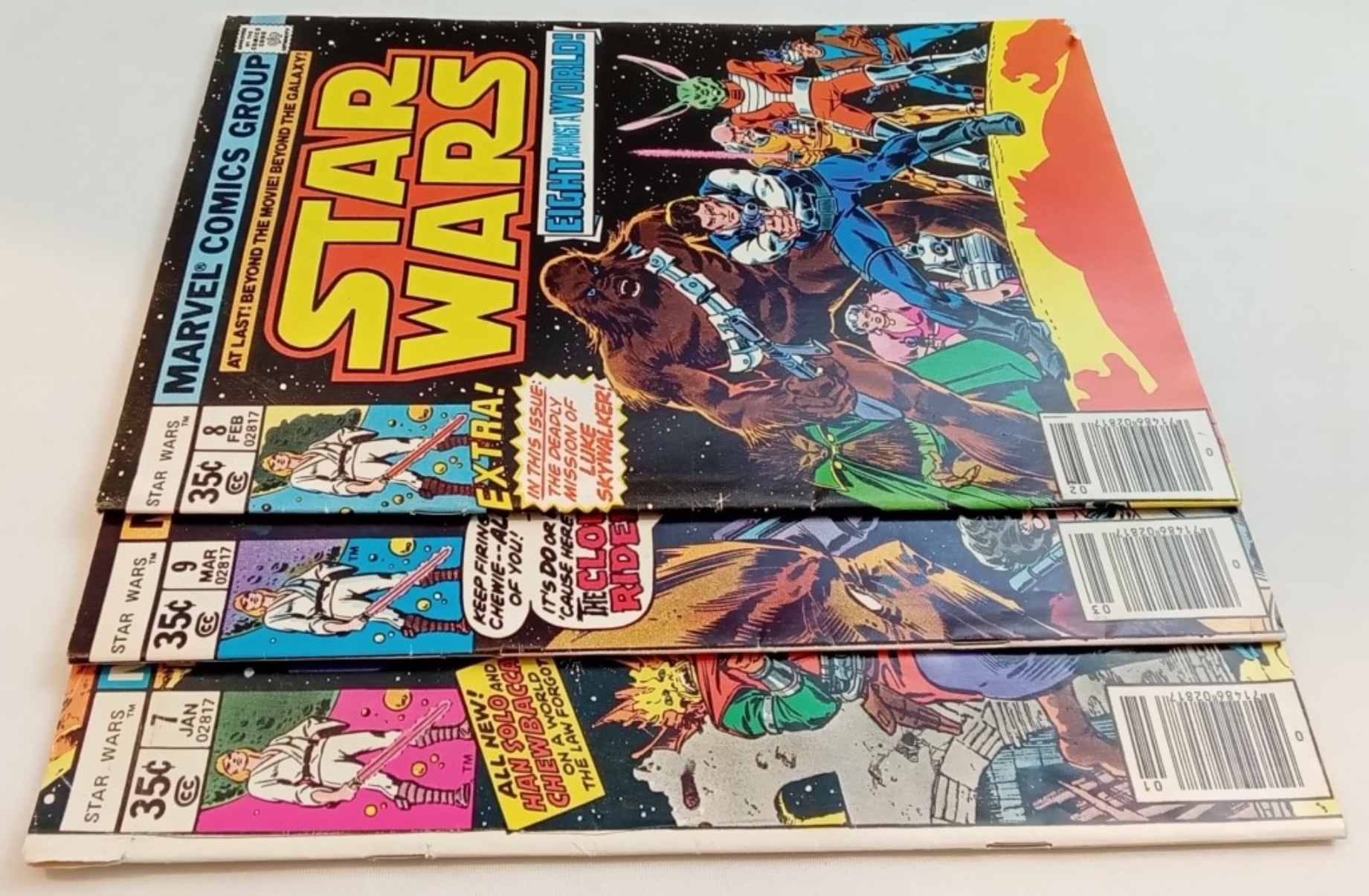Star Wars Marvel Comics Group #1, #2, #3 Raw