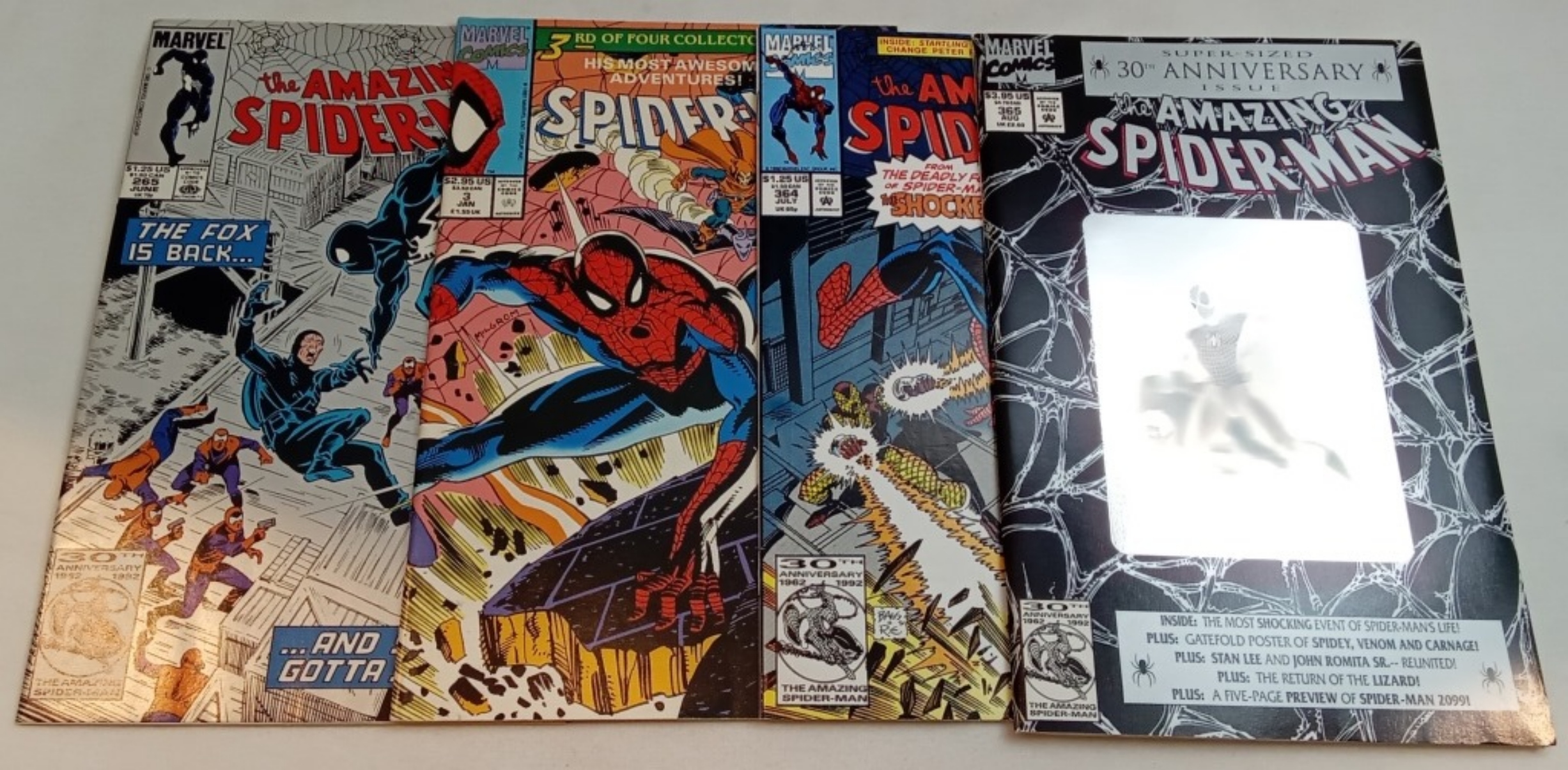 Amazing Spider-Man Comic Lot, 1980s-1990s Raw