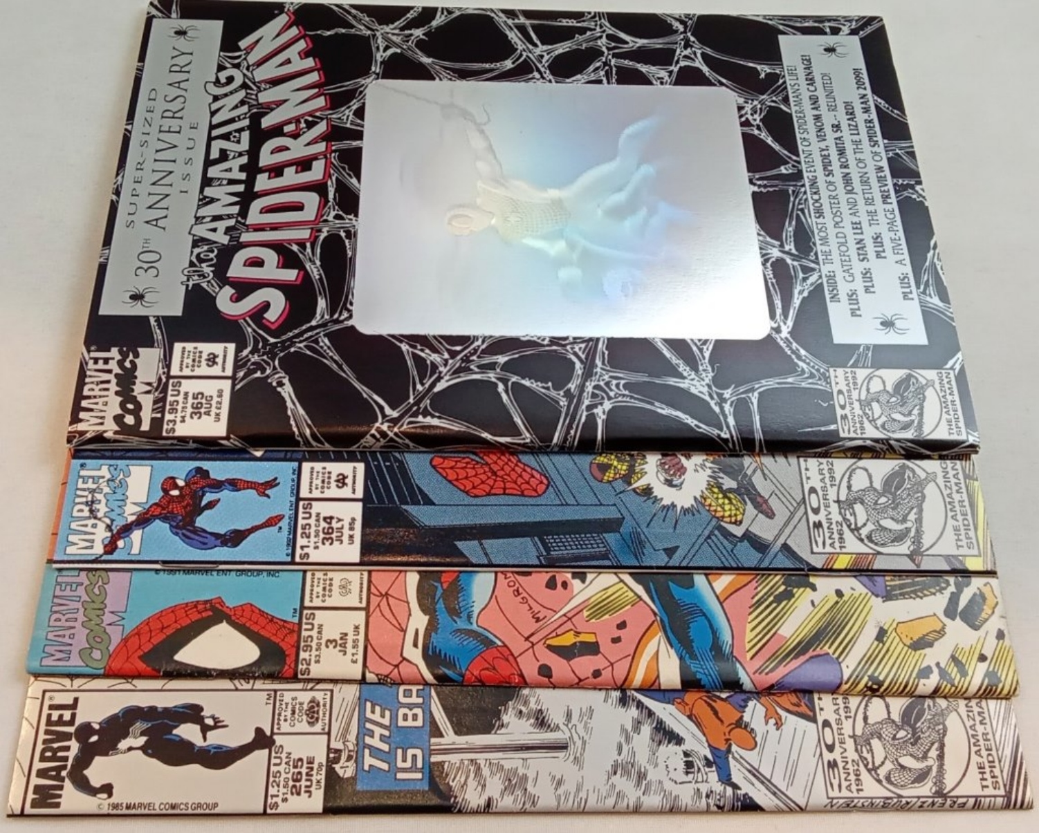Amazing Spider-Man Comic Lot, 1980s-1990s Raw