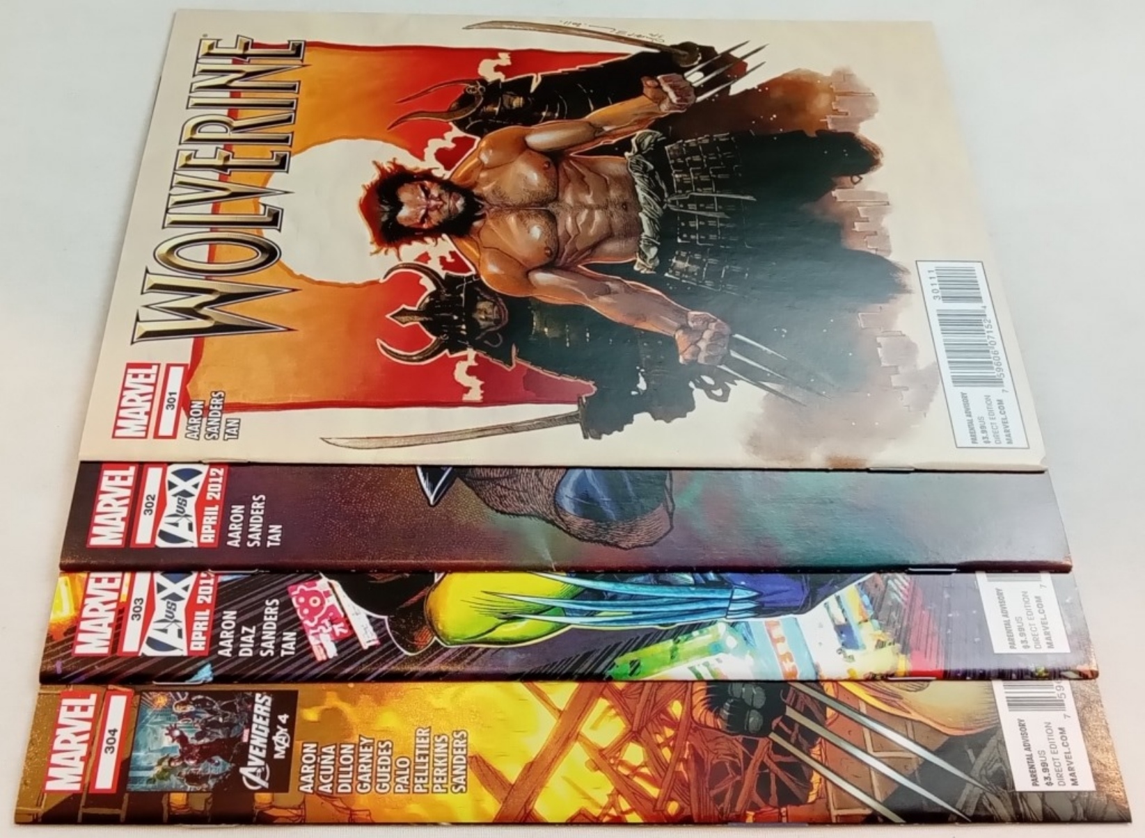 Wolverine Marvel Comics Lot, Raw