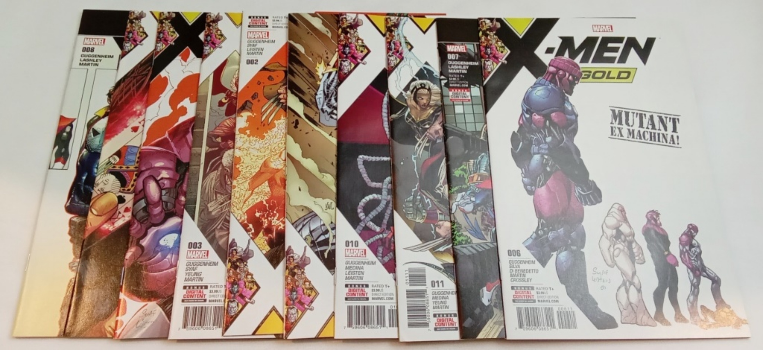 X-Men Gold #1-10 Marvel Comic Run, Raw