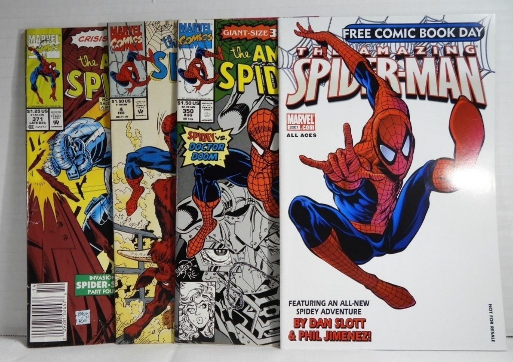 Marvel Spider-Man Comics Lot (5) issues) Raw