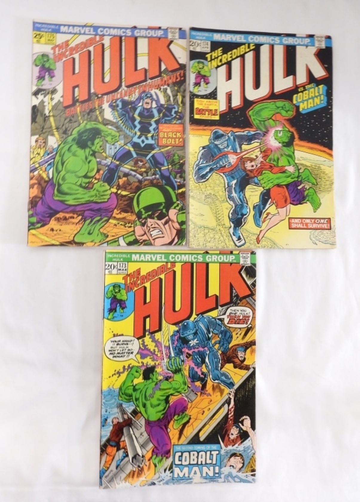 Marvel Hulk Comics #173, #174, #175
