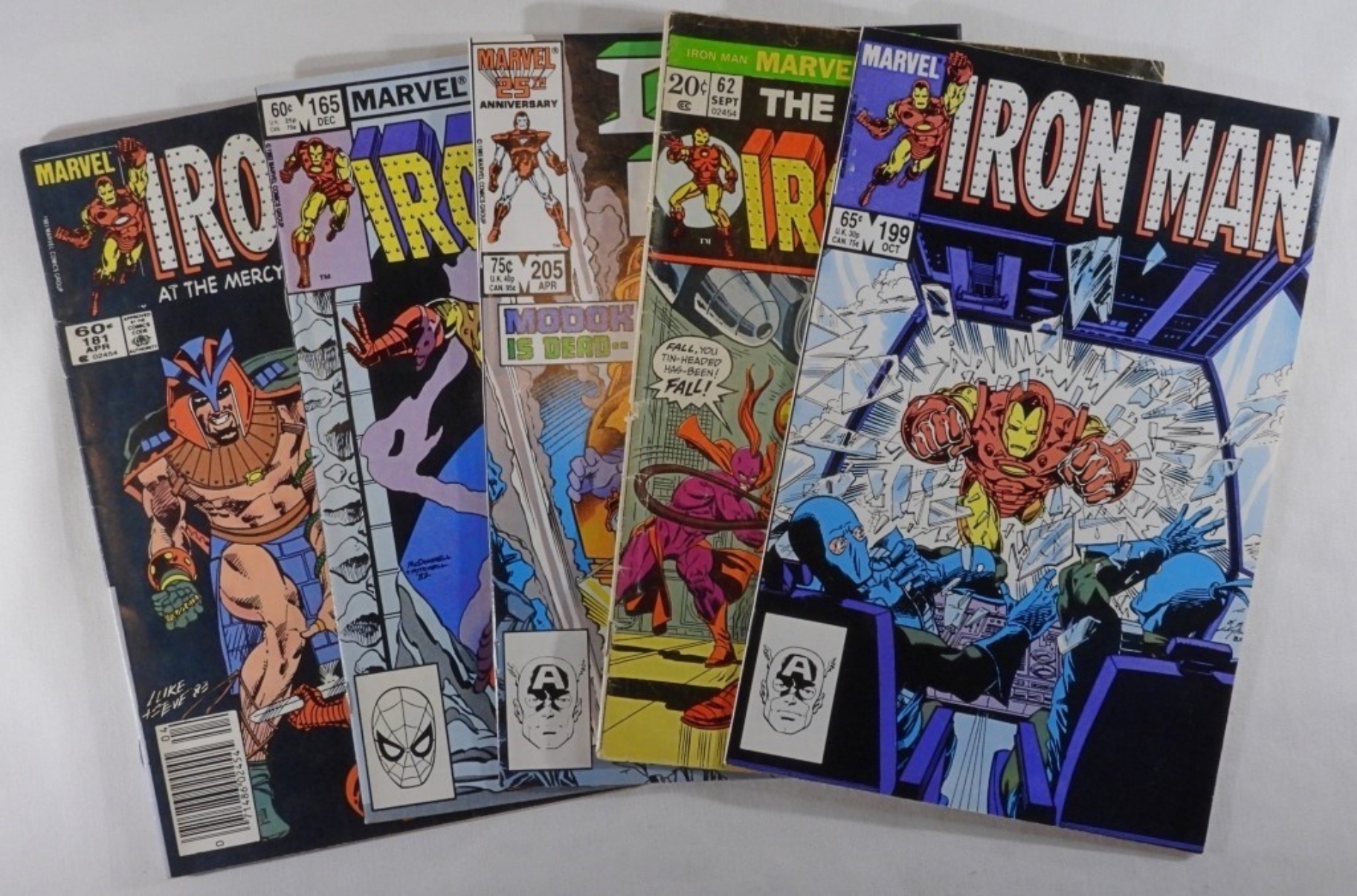 Iron Man Comics Lot - 5 Issues 1980s-90s (raw)